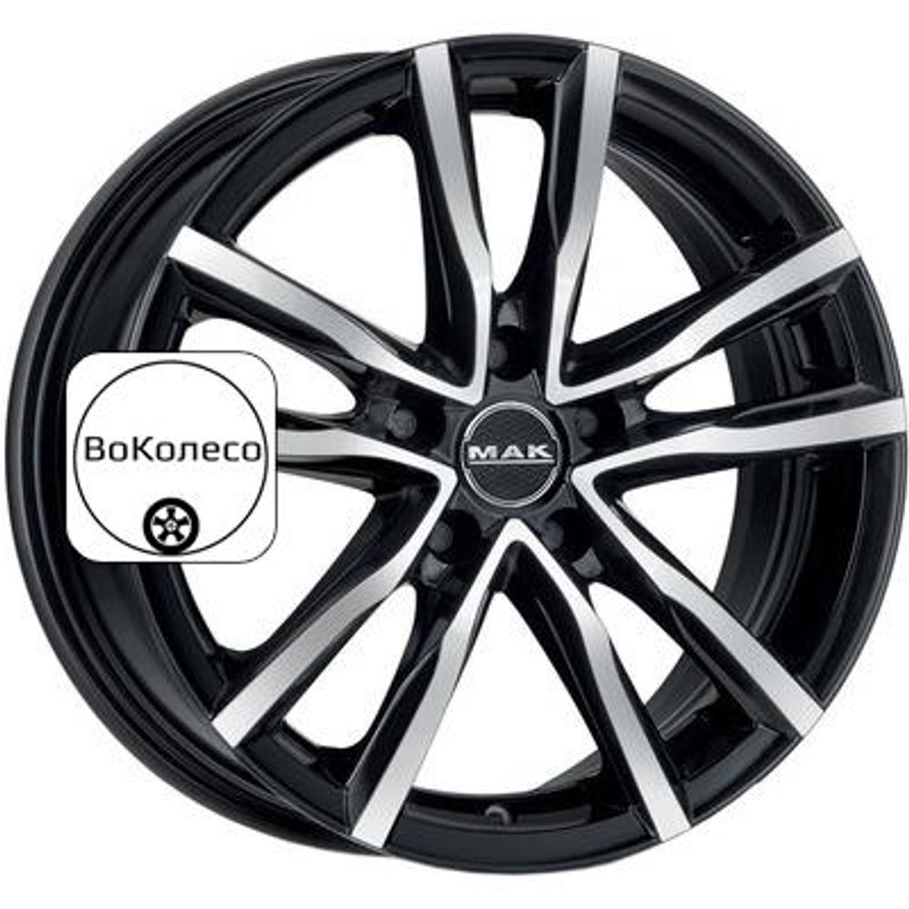 8x18/5x112 ET50 D57,1 Milano Black mirror MAK
