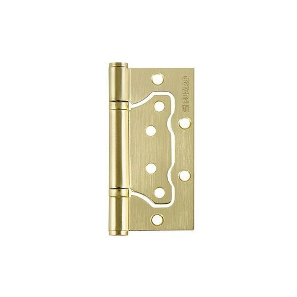 Петля универсальная без врезки FUARO 500-2BB 100x2,5 SB мат.золото