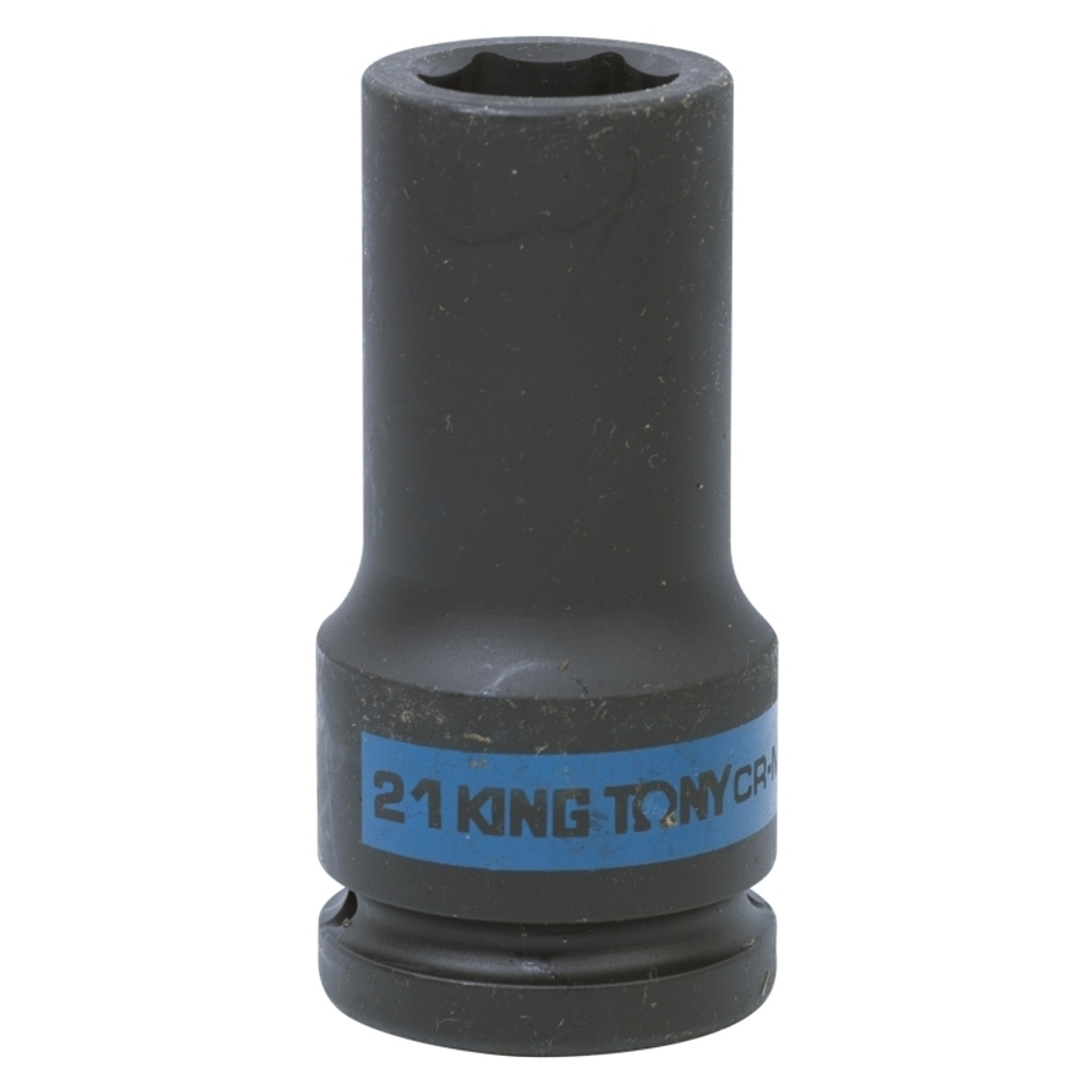 KING TONY (643521M) Головка торцевая ударная глубокая шестигранная 3/4", 21 мм