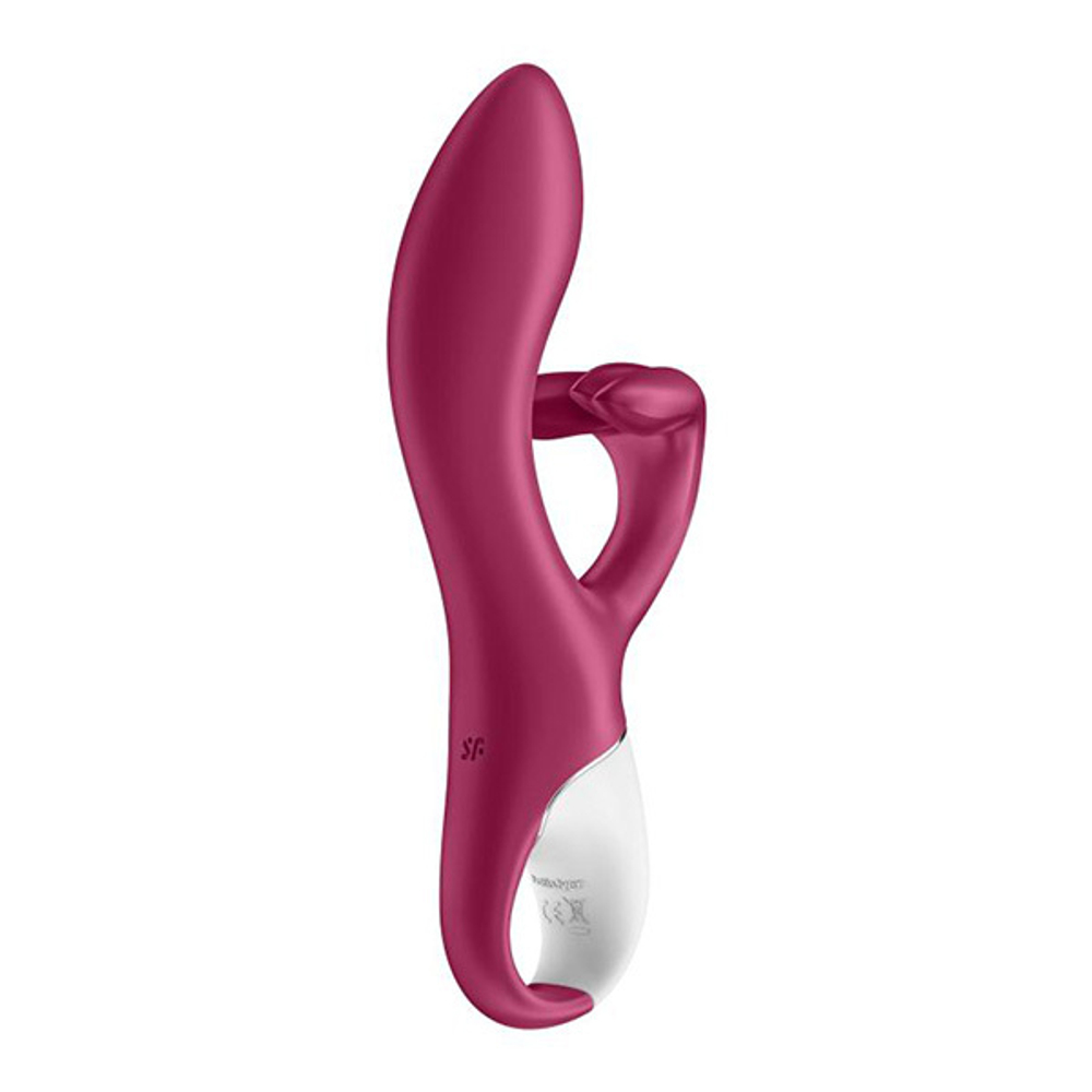 Малиновый вибратор-кролик 21,2см Satisfyer Embrace Me
