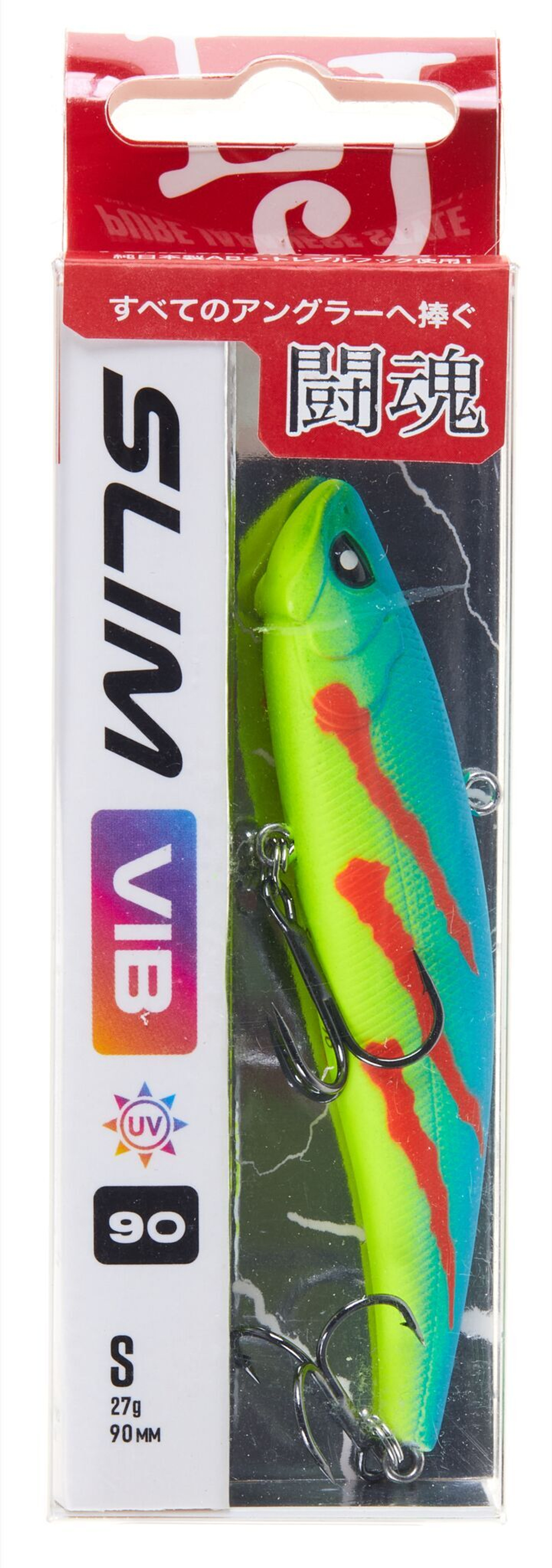 Воблер вертикальный Lucky John Slim VIB S 90, цвет 360