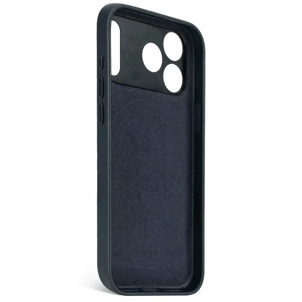 Чехол Decoded Leather Backcover для iPhone 17 Pro Max темно-синий