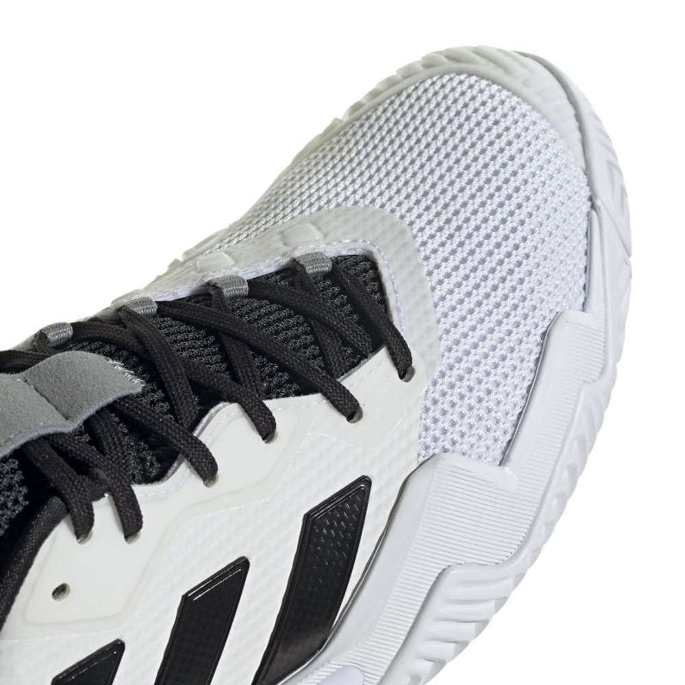 Мужские кроссовки теннисные Adidas Barricade 13 M - cloud white/core black/grey three