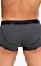 Мужские трусы R-111 Black-Melange Grey
