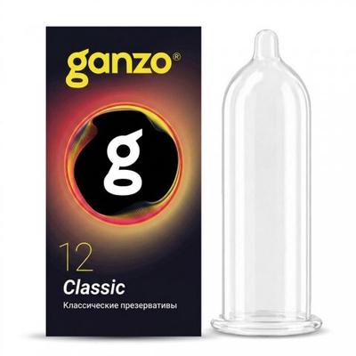 Презервативы Ganzo Classic с обильной смазкой, 12 шт.