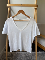 Льняная футболка Massimo Dutti, М