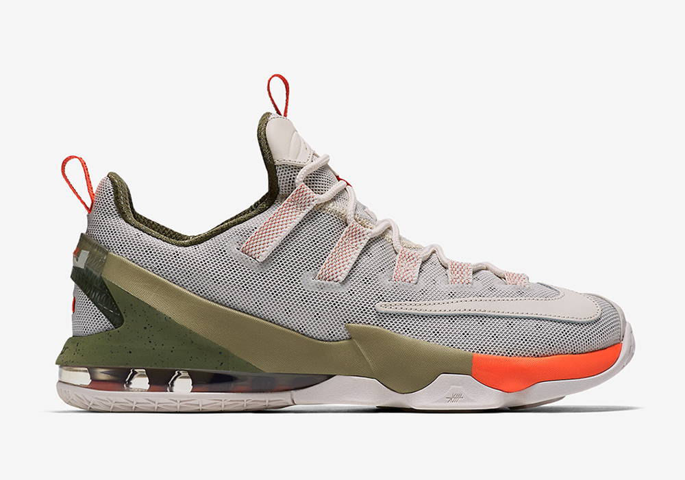 Купить в Москве Nike LeBron 13 Low White Olive Orange