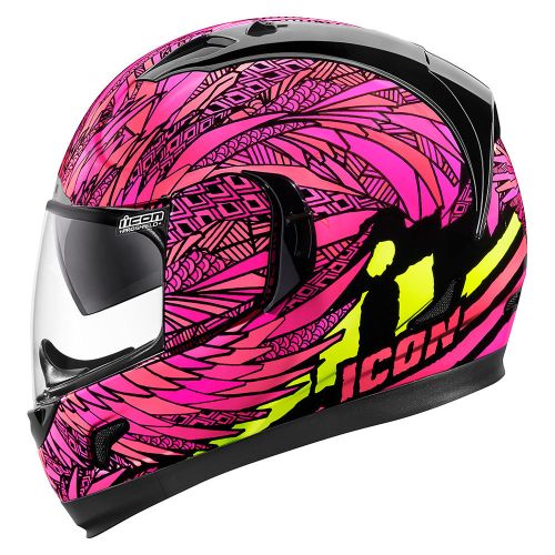 Купить Мотошлем Интеграл Icon Alliance GT Bird Strike / Женский / Розовый