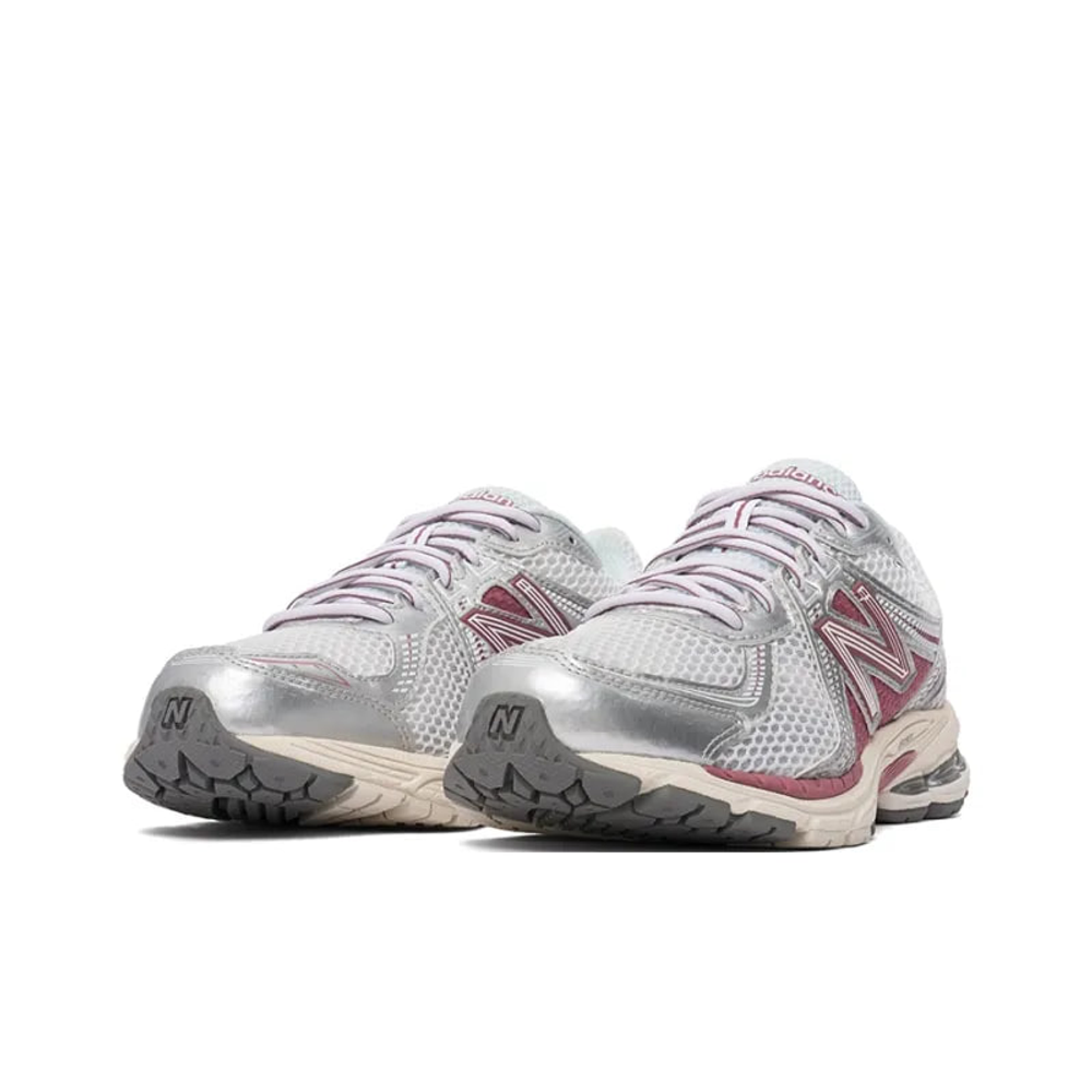 Кроссовки New Balance 860v2 Northern Lights ML860CC2 розово-бордовые с сетчатым верхом, шнуровка