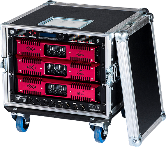 Solton DX 4 - Усилитель 4-х канальный, Класс TD; 4 х 1300 Вт на 8 Ом; 4 x 2200 Вт на 4 Ома; 4 x 260