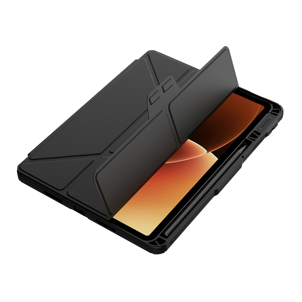 Чехол книжка для планшета Xiaomi Pad 8 и 8 Pro, серия Bumper Pro Case-Multi Angle Folding Style, многофункциональный складной стиль от Nillkin