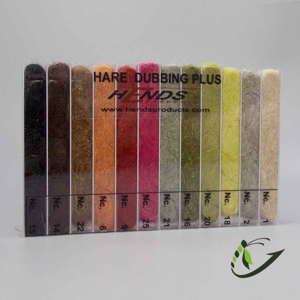 HENDS Набор даббингов Hare Dubbing Plus blended Spectra dubbing Dispenser 12 colours