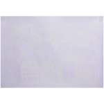 Наклейка на стекло «Зимняя упряжка» 50*35 см (диаметр рулона 4 см)