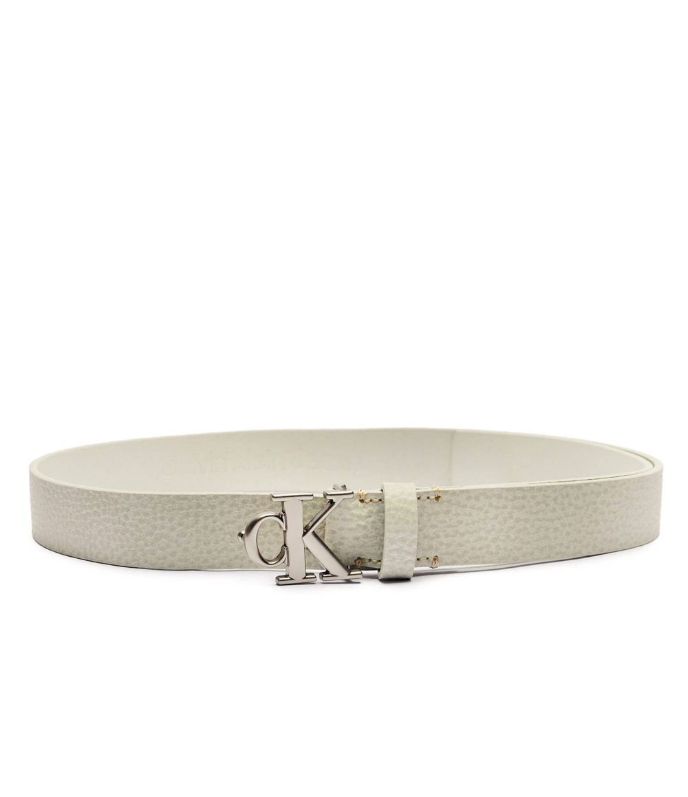 Кожаный ремень Calvin Klein Jeans - бежевый(LV04K7003G)