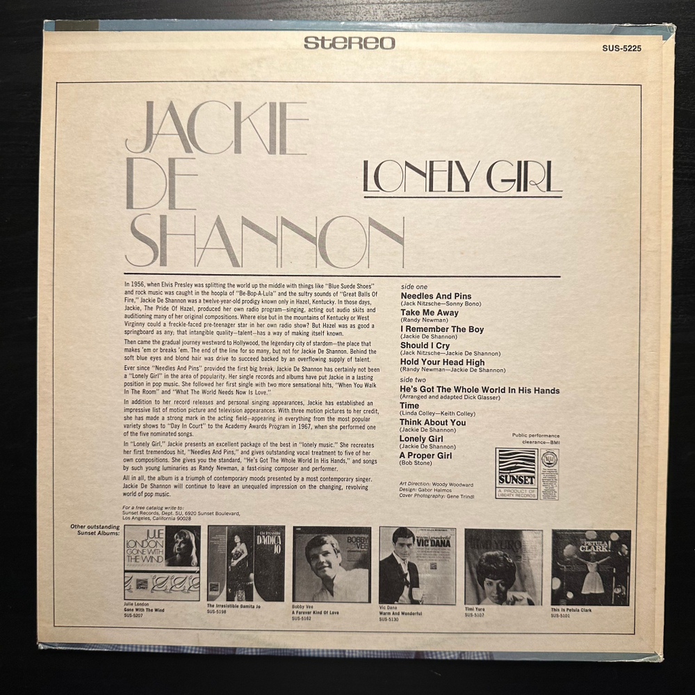 Jackie DeShannon - Lonely Girl (США 1968г.)
