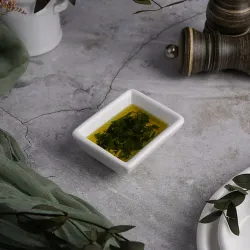 Соусник 40 мл 7,5*5,8 см h2,7 см прямоуг. белый фарфор P.L. Proff Cuisine [6]