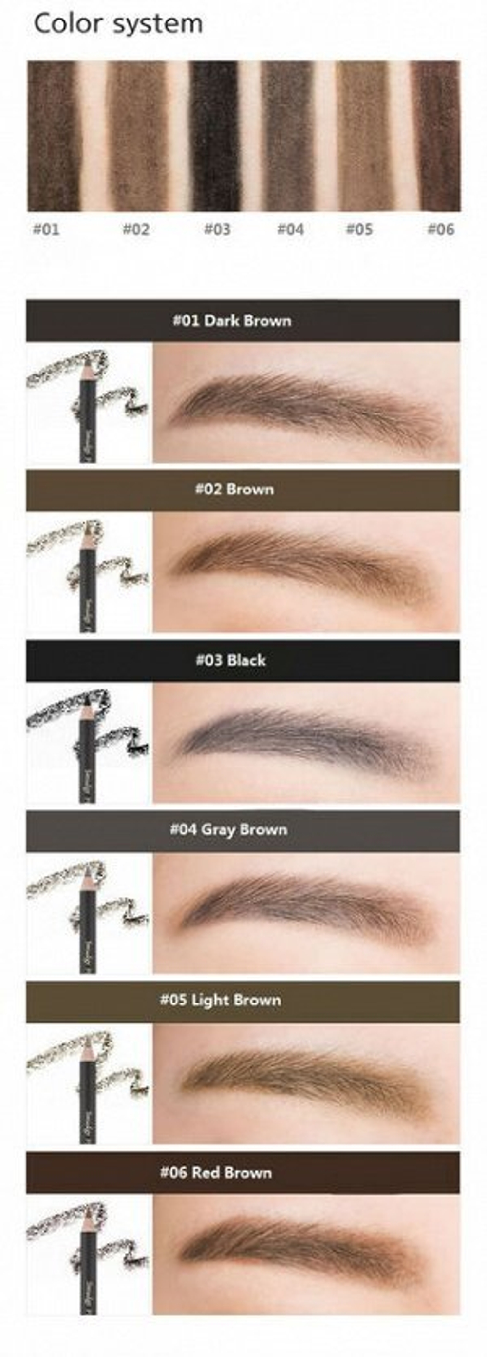 Missha Smudge Proof Wood Brow Light Brown,Контурный карандаш для бровей Светло-Коричневый 1 шт