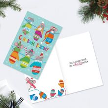 Открытка Дарите счастье С Новым годом! мышки,  12 × 18 см