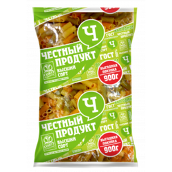 Макароны Чесный продукт Трубочки цветные 900 гр