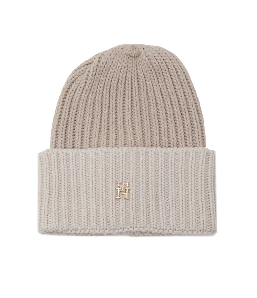 Шапка Tommy Hilfiger - бежевый(AW0AW15299) Шапка Tommy Hilfiger - бежевый(AW0AW15299)