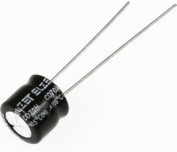 Конденсатор электролитический мини 22мкФ 35в 105°С ST / 5x5 / Jamicon