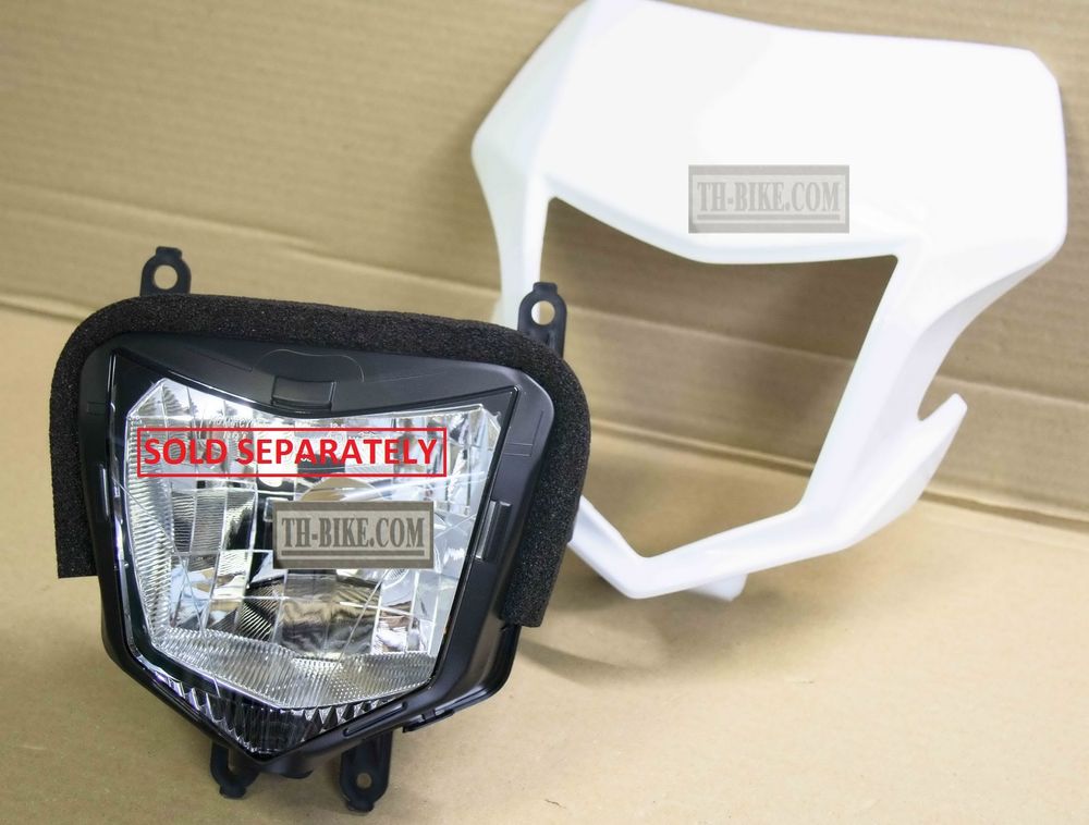 61301-KZZ-900ZB, 61140-KZZ-900. VISOR, FR. Honda CRF250L-M. NH196 White