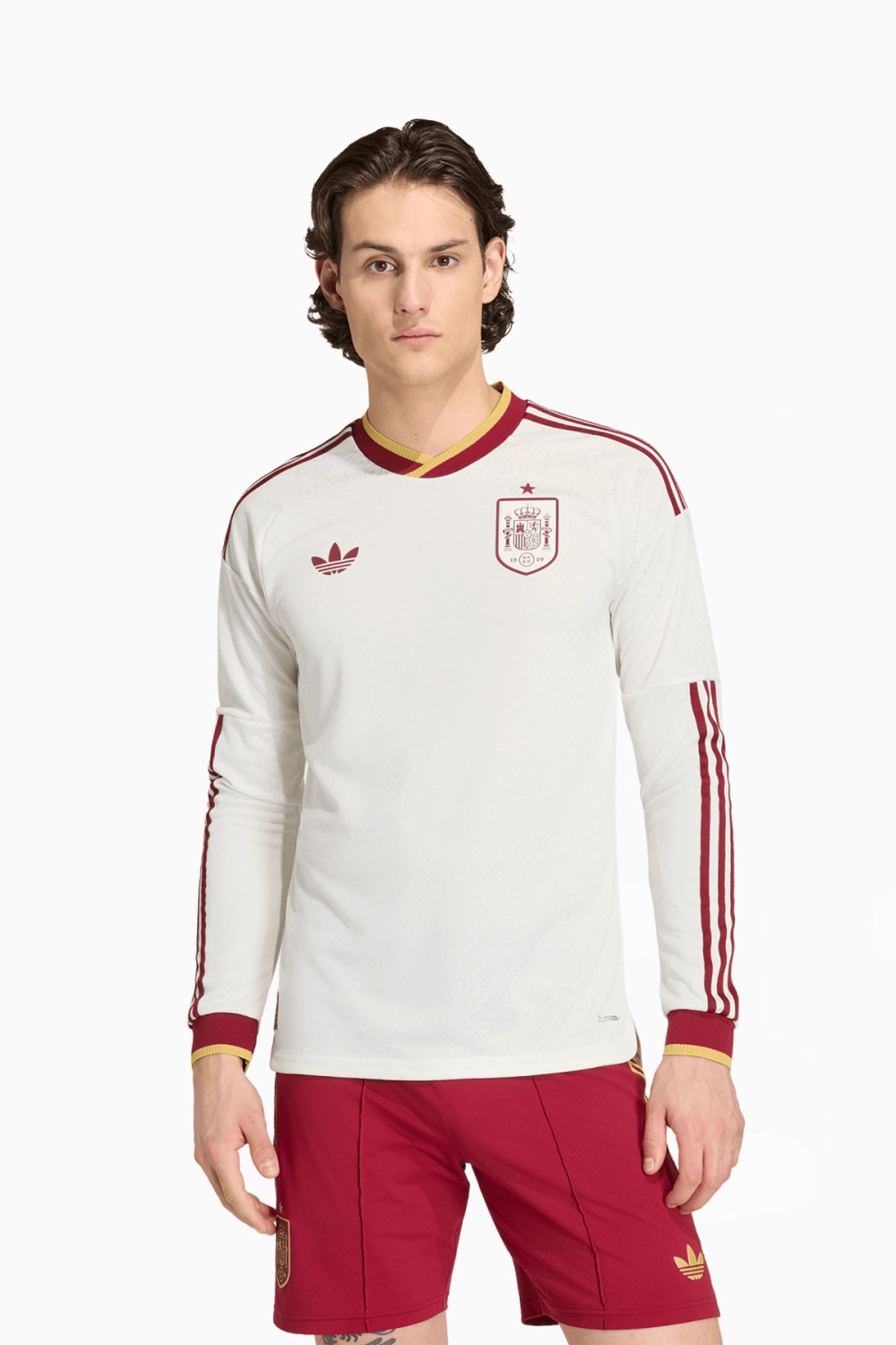 Футболка с длинными рукавами adidas Spain 2026 Away Authentic - бежевый