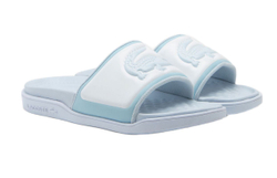 Шлепанцы Lacoste Serve Slide Dual - white/light blue