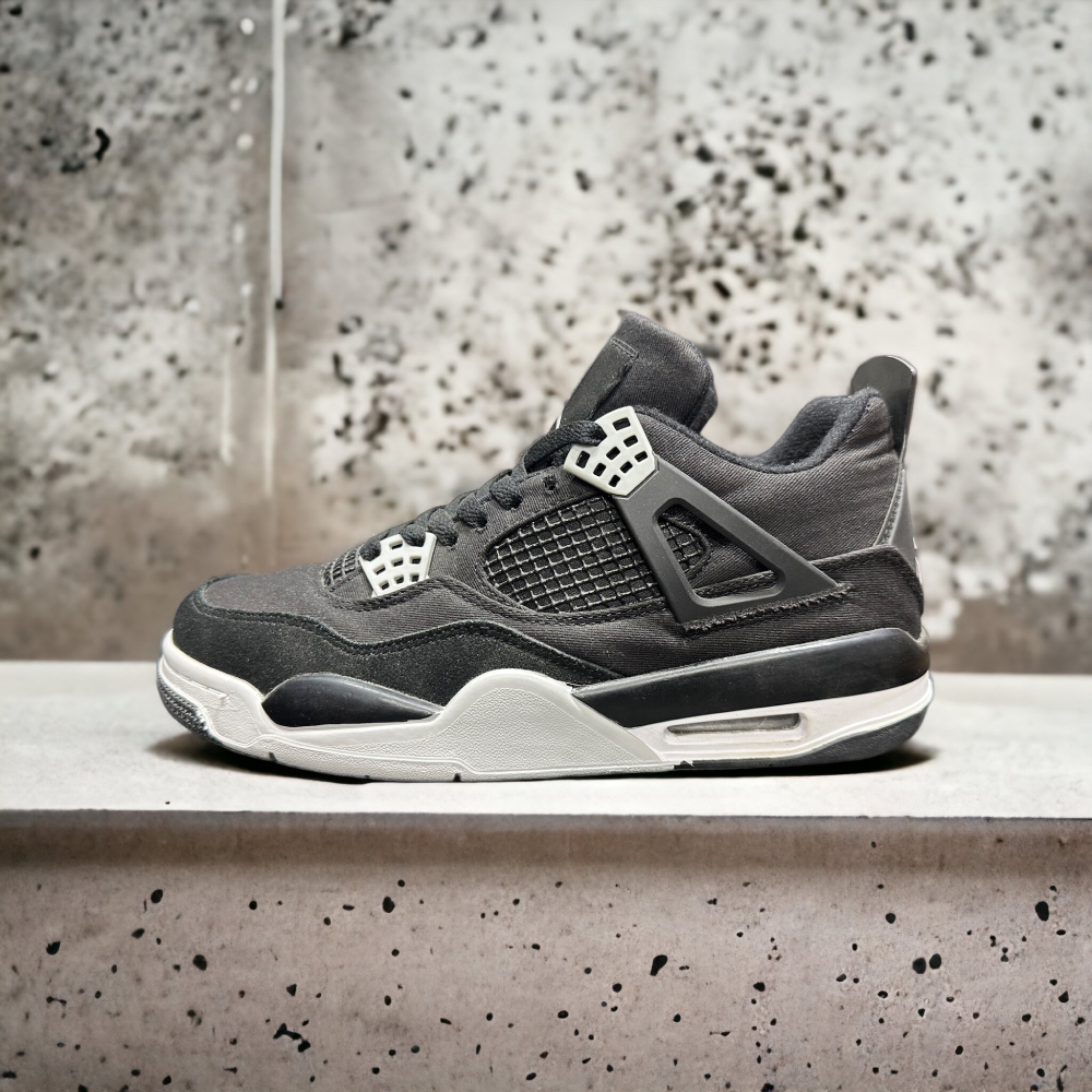 Nike Air Jordan 4 • Black Canvas