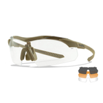 Очки солнцезащитные WILEY X Tactical sunglasses WX VAPOR COMM set 3 lenses TAN frame