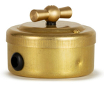 Переключатель ретро поворотный 1 кл. "Gold" VINTAGE-BRASS 30101-6 / 1 Группа света, проходной