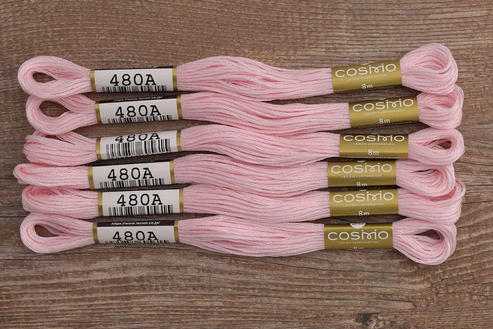 Мулине Lecien Cosmo, цв. 0480 / 6 мот. по 8 метров, в 6 сложений