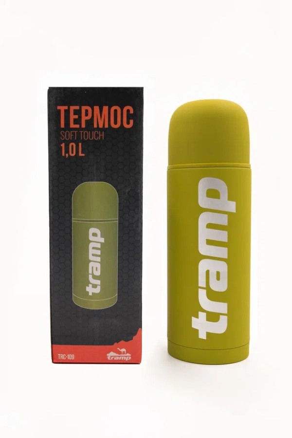 Термос Tramp 1000 мл Soft Touch TRC-109 Оливковый