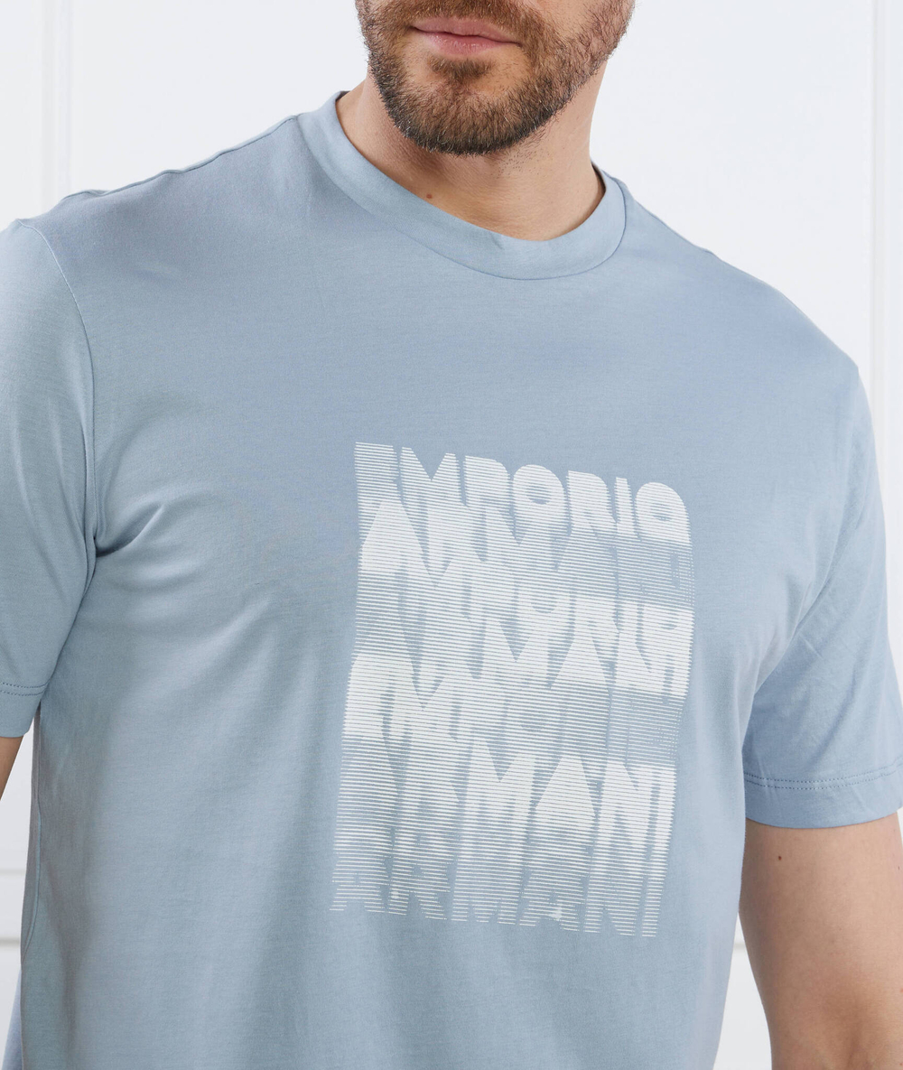 Футболка Emporio Armani - голубой(3R1TDE 1JPZZ)