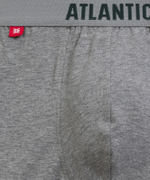 Мужские трусы шорты Atlantic, набор из 3 шт., хлопок, черные + темно-голубые + серые, 3MH-011