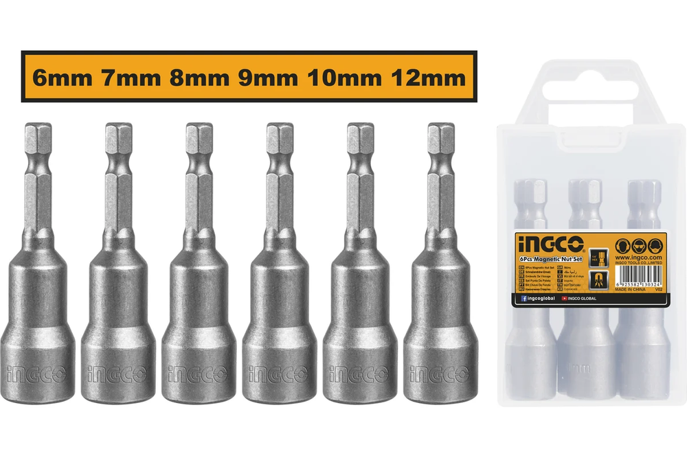 Набор магнитных торцевых головок INGCO AMN65061 INDUSTRIAL 1/4" Набор магнитных торцевых головок INGCO AMN65061 INDUSTRIAL 1/4"
