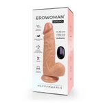 Телесный вибратор-реалистик Erowoman - 20,5 см. (Цвет: телесный)