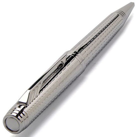 Шариковая ручка Parker Premier DeLuxe K562, цвет: Chiselling ST, черный стрежень, S0888000