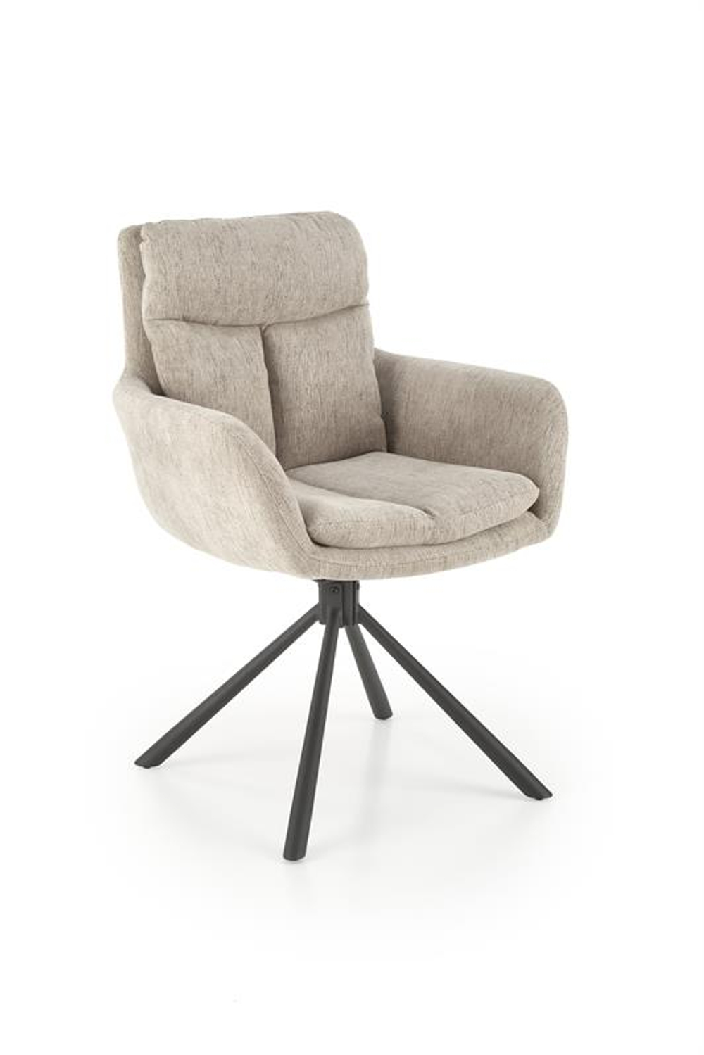 Стул HALMAR K495 бежевый/черный, поворотный
