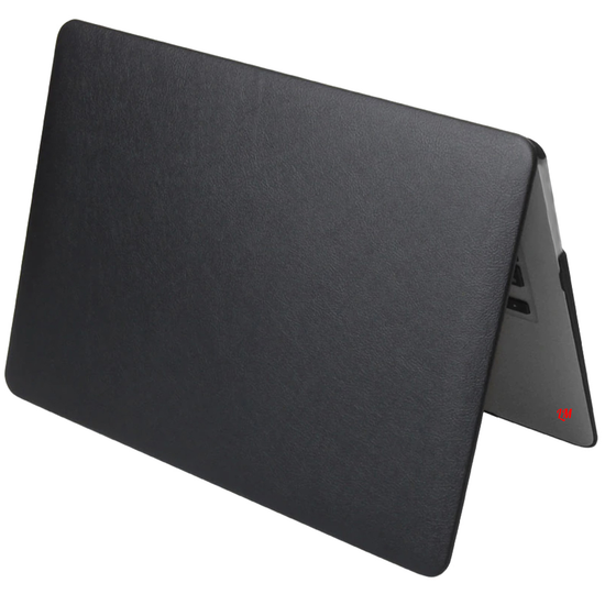 Защитный чехол-накладка Case для Apple MacBook New Air 13"  (2020г.) под кожу черный