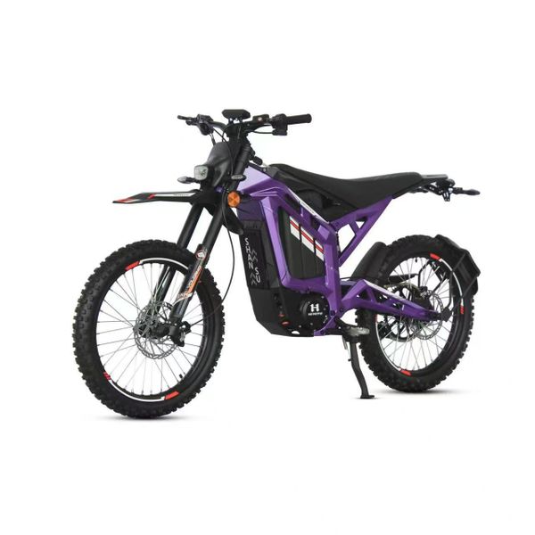 Электропитбайк IKINGI AURUS S8 (72V/40Ah) 8000w - Фиолетовый фото №1