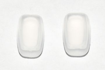 Носоупор парный силиконовый на защелке L067 прямоугольный (11мм), 10 пар