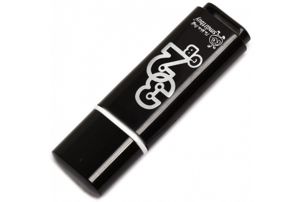 Флеш-накопитель Smartbuy Glossy series 32GB Black, черный