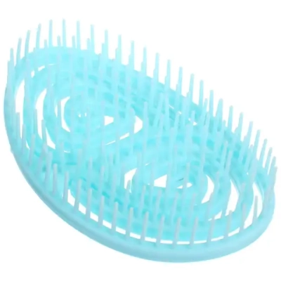 Расческа массажная компактная «ФИЕРО», цвет голубой, 12*5*8см (PVC коробка)