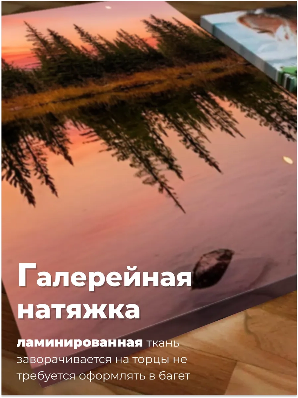Картина Розовый закат модульная 50x70см 3шт.