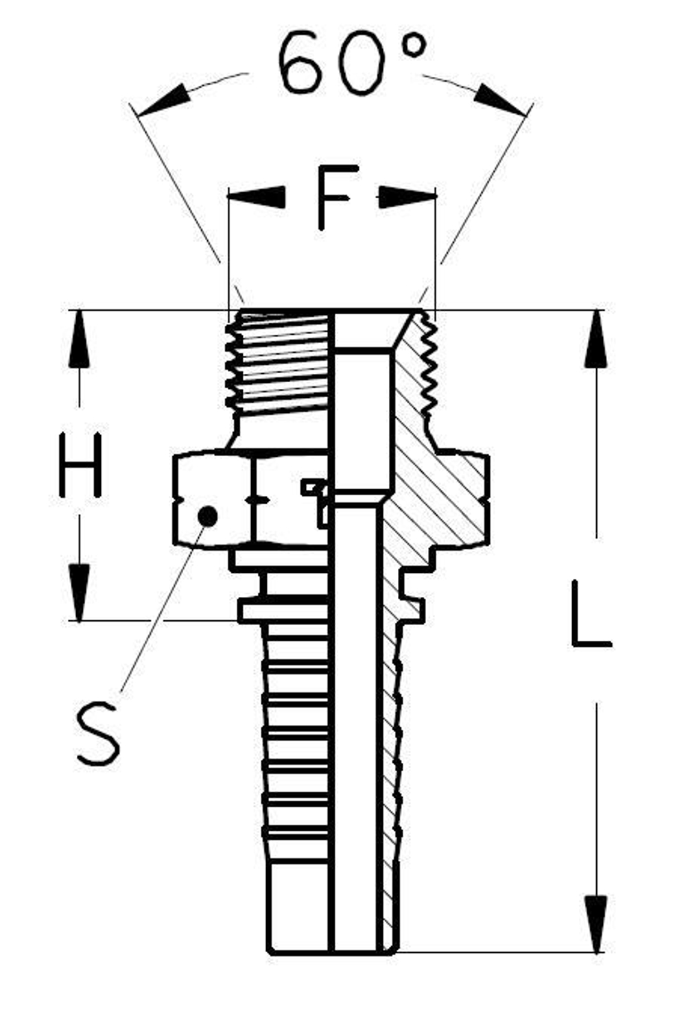 Фитинг DN 12 DKM (Ш) 22x1.5