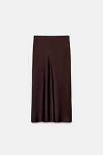 АТЛАСНАЯ ЮБКА МИДИ В ГОРОШЕК — ZARA