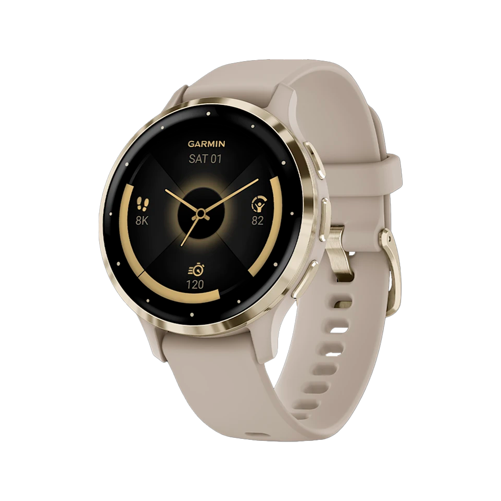 Умные часы Garmin Venu 3S, 41mm, Soft Gold / French Gray (010-02785-02)