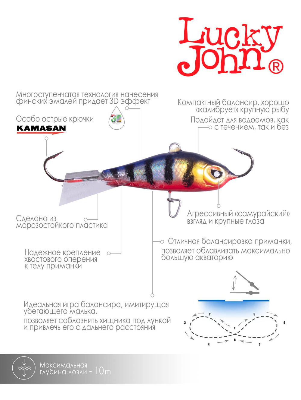 Балансир Lucky John BALTIC 5 50мм/114