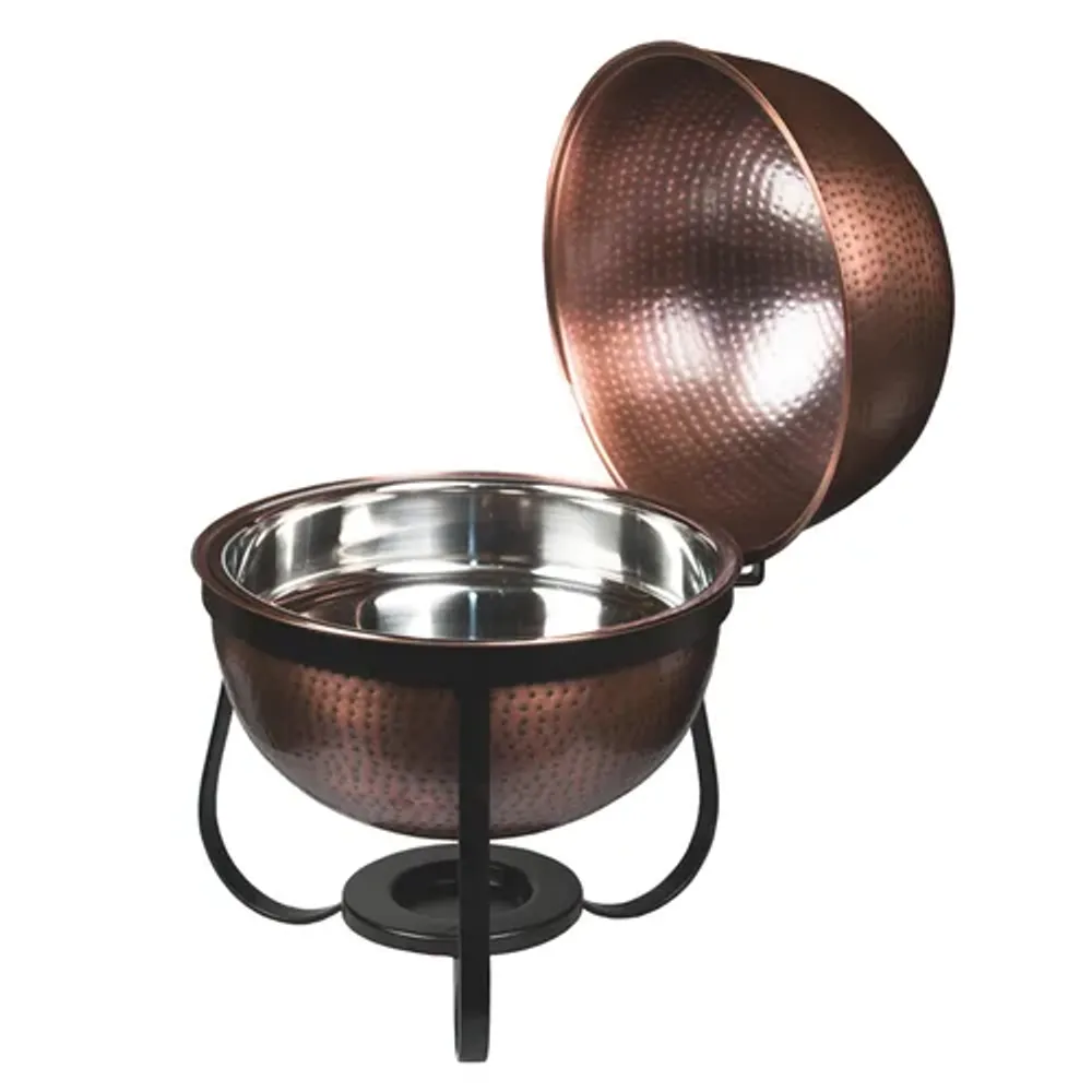 Чафиндиш (мармит) 7 л Antique круглый нерж. с покрытием на подставке P.L. Proff Cuisine